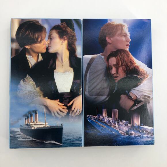 1997/1998 VINTAGE Titanic Movie VHS Cassette Box Set Leonardo DiCaprio - Picture 3 of 11